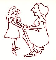 drawing of woman and girl
